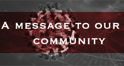 -Botschaft an unsere Gemeinschaft bezüglich covid - 19